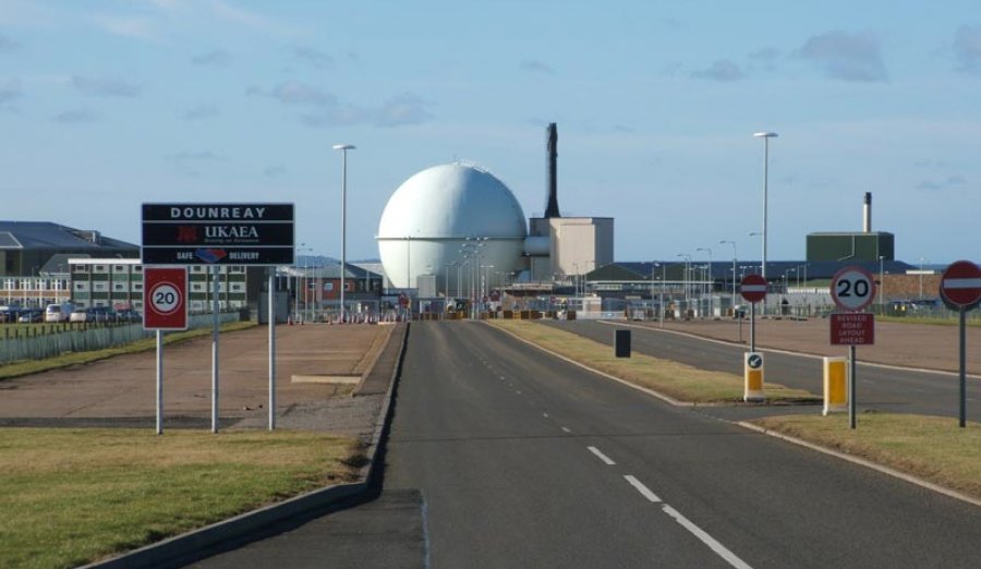 The road to British nuclear will be paved by utility customers, if the government's draft energy legislation passes. Above, a nuclear plant in Dounreay, Scotland.